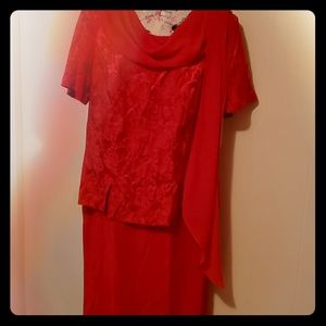 Studio C Red Dress Size 16W